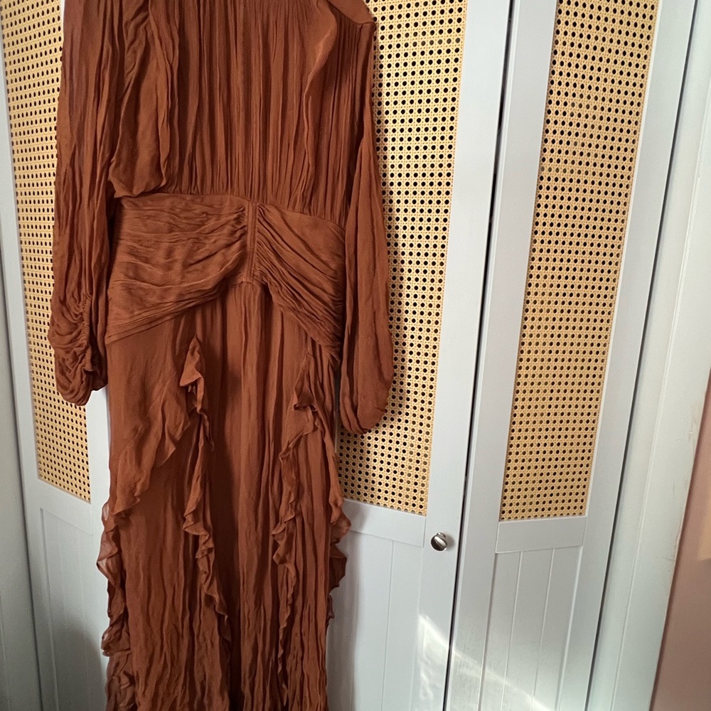Elegant Brown Maxi Dress